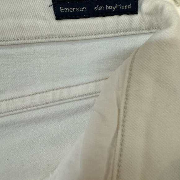 Citizens of Humanity Emerson Slim Boyfriend White Straight Leg Jeans Size 32 - Picture 3 of 9